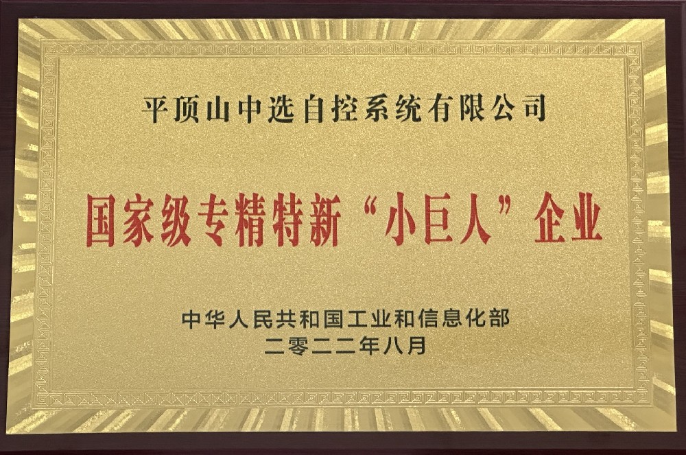 國家級(jí)專精特新“小巨人”企業(yè)